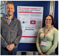 Nick ramser and Kelsey Badger in The Hague at the international digital curation conference