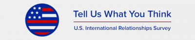 U.S. International Relationships survey banner