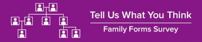 Family Forms survey banner
