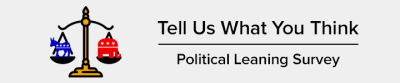 Political Leaning survey banner