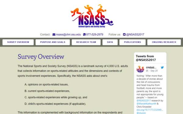 NSASS website screen shot