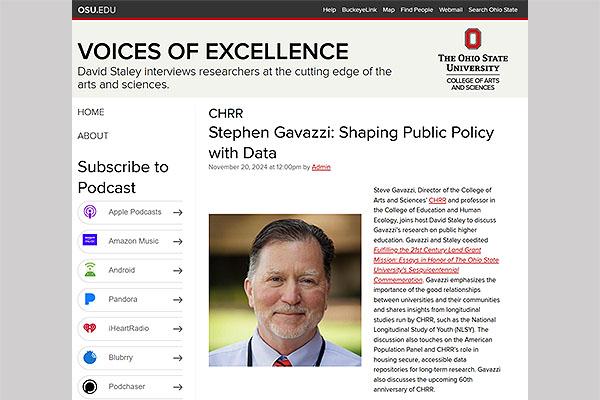 Stephen Gavazzi: Shaping Public Policy with Data