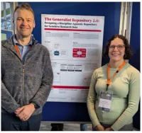Nick ramser and Kelsey Badger in The Hague at the international digital curation conference